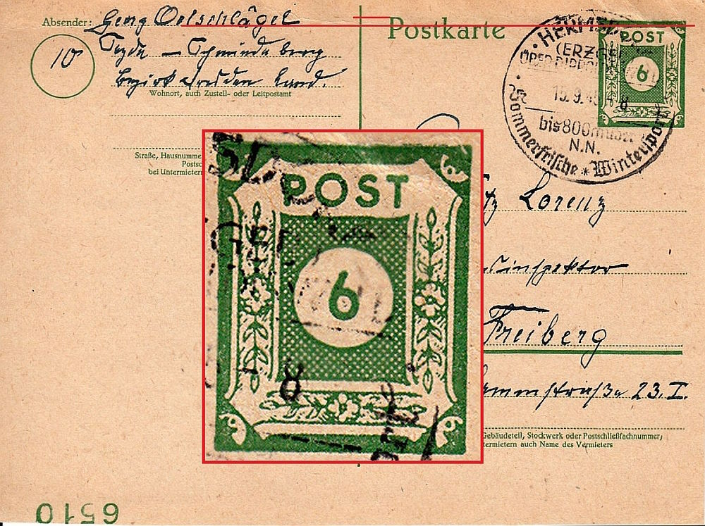 P 8 mit Bogenz&auml;hlnummer 6510